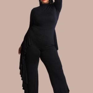 Ruffle Plus Jumpsuit